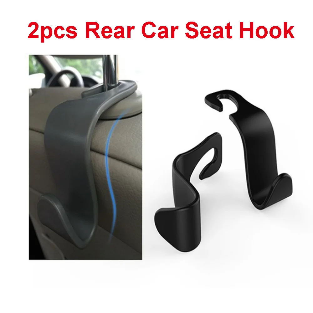 

Universal Car Auto Seat Headrest Hook 2pcs Hidden Multifunction Storage Vehicle Back Se-at Organizer Holder Interior Accessories