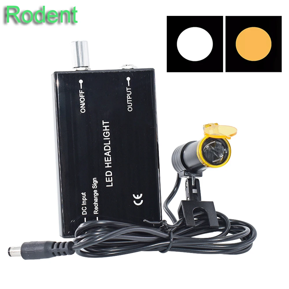 LED Headlamp Headlight For Dental Loupe Spotlight Illuminator with Glasses Clip for Medical Beauty Surgery Oral Dentist Tool
LED Headlamp Headlight For Dental Loupe Spotlight Illuminator with Glasses Clip for Medical Beauty Surgery Oral Dentist Tool