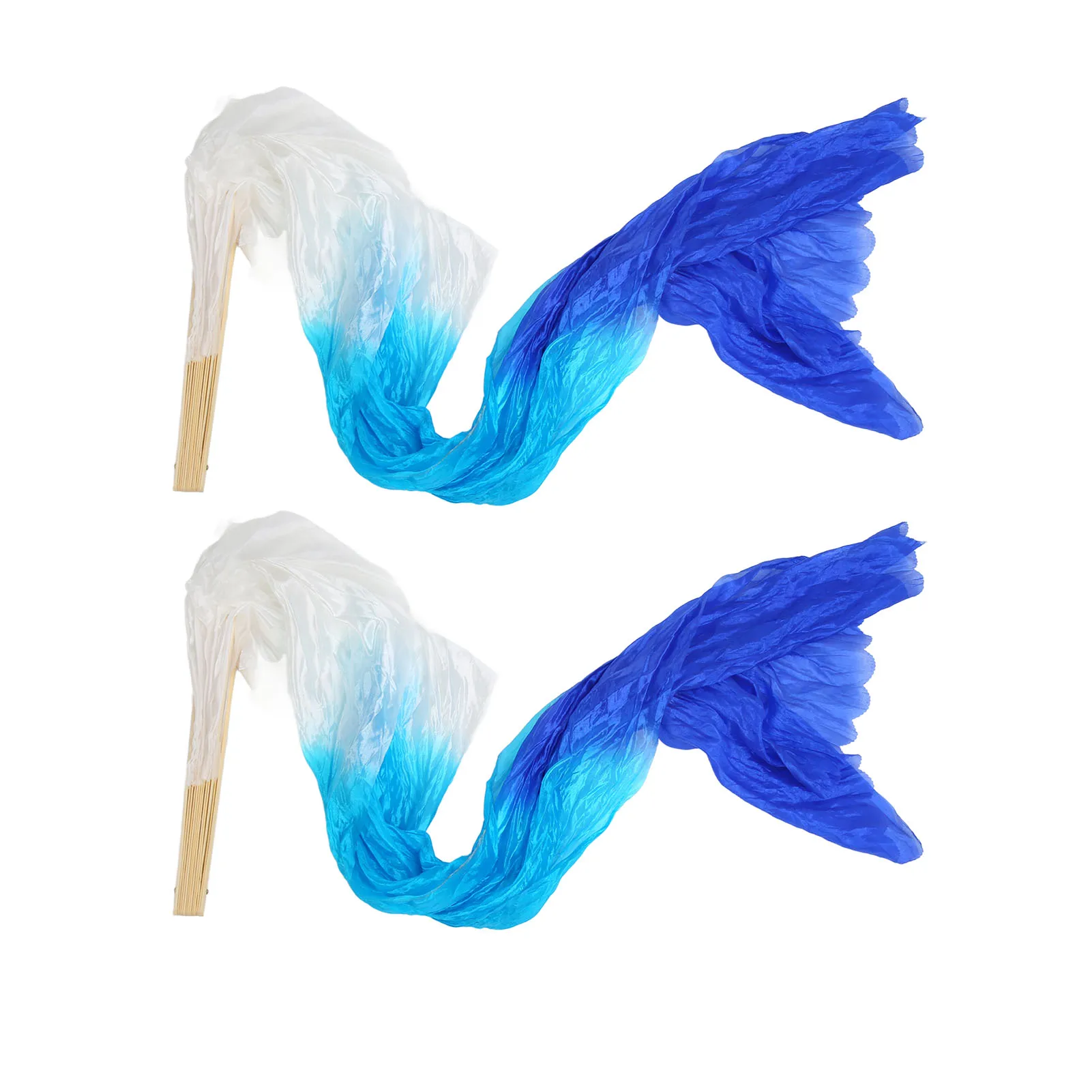 2Pcs 1.5m Artificial Silk Belly Dance Bamboo Fan Tricolor Square Dancing Fan Dance Props
2Pcs 1.5m Artificial Silk Belly Dance Bamboo Fan Tricolor Square Dancing Fan Dance Props