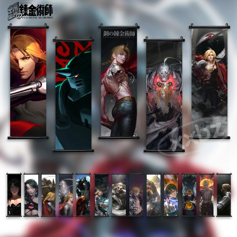 

Anime Fullmetal Alchemist Poster Edward Elric Characters Pictures Canvas Wall Art Paintings Printed Living Room Home Decor