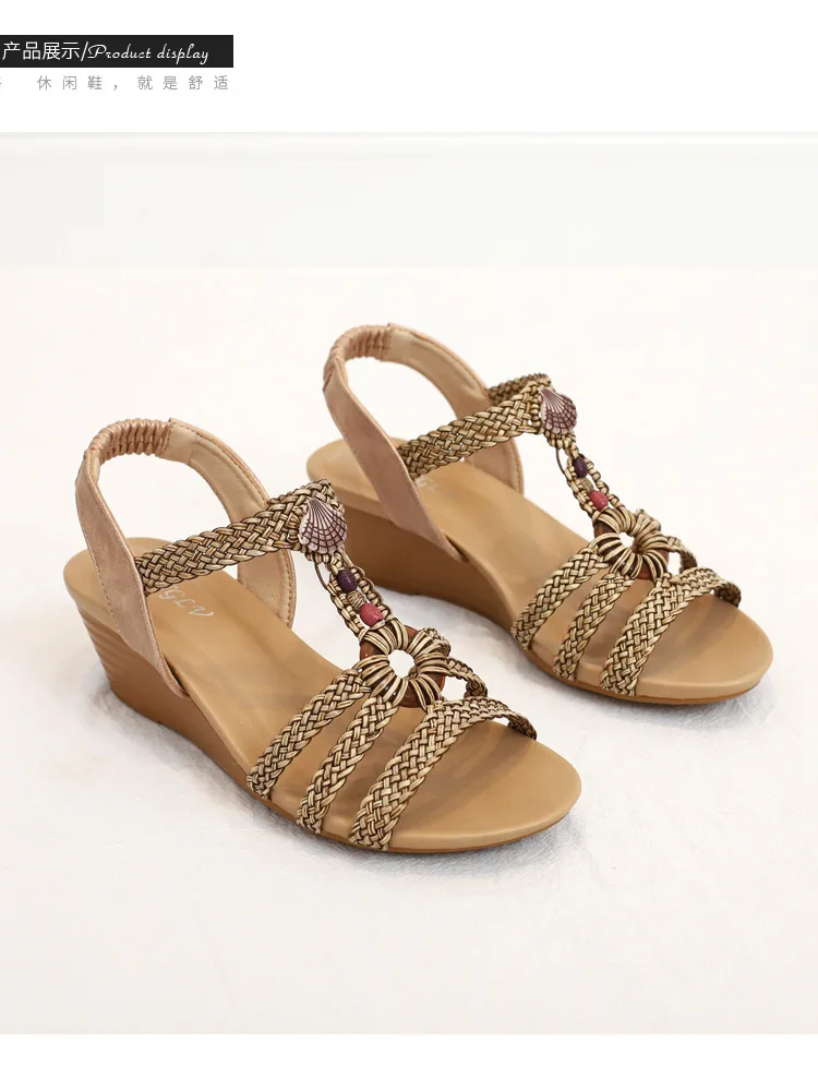 Wedge Sandals For Summer New European And American Women's Leisure Bohemian National Style Caligae 838-766
Wedge Sandals For Summer New European And American Women's Leisure Bohemian National Style Caligae 838-766