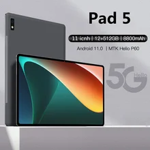 World Premiere Global Version Pad 5 Tablet 11 Inch LED Screen 12GB RAM 512GB ROM Octa Core WIFI GPS Dual Speakers Tablet Android World Premiere Global Version Pad 5 Tablet 11 Inch LED Screen 12GB RAM 512GB ROM Octa Core WIFI GPS Dual Speakers Tablet Android
