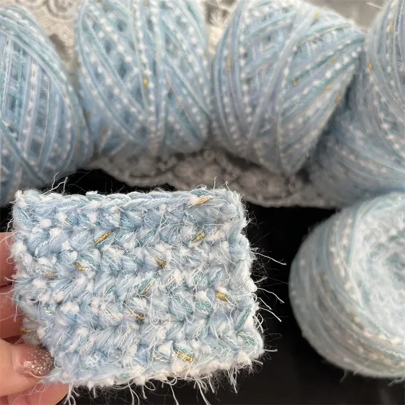 

100g Hand Mixed Line Hand Crochet Craft Thread Yarn Dream Threads Weaving Yarn Knit Yarn Crochet Knitting Dark Green Wool Gift