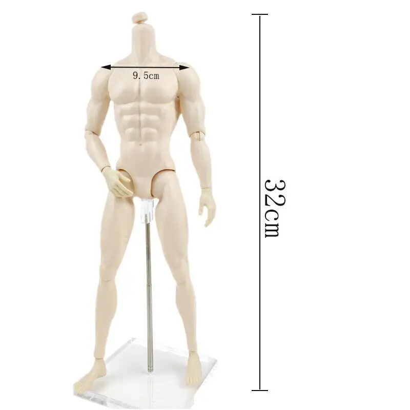 White 1/6 Joint Movable Doll Body Suitable for 12 Inch Muscle Boy Doll Parts Accessories
White 1/6 Joint Movable Doll Body Suitable for 12 Inch Muscle Boy Doll Parts Accessories