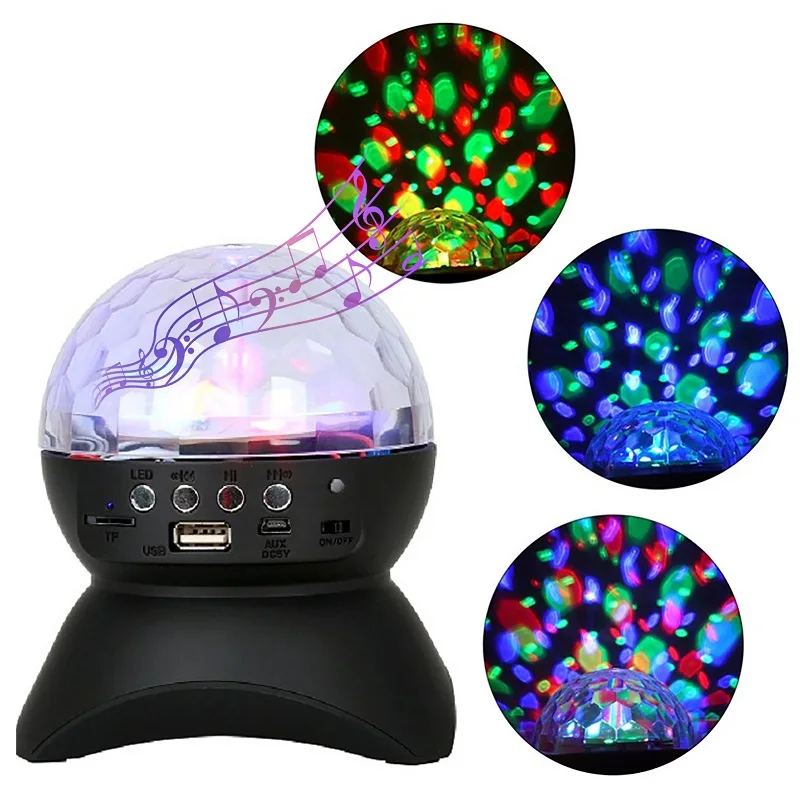 Generic 360° Rotating Disco Ball Laser Light Lamp Party RGB LED Stage
