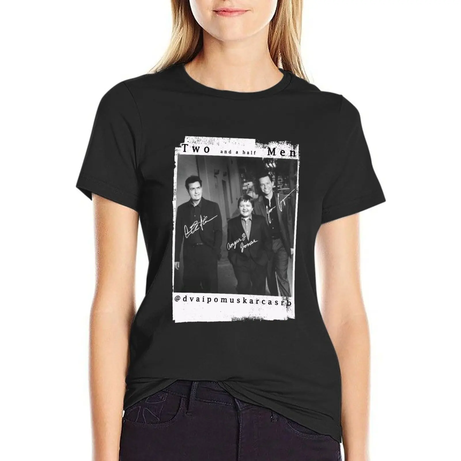 Two and a Half Men T-Shirt animal print shirt for girls tees Blouse clothes for Women 
Two and a Half Men T-Shirt animal print shirt for girls tees Blouse clothes for Women