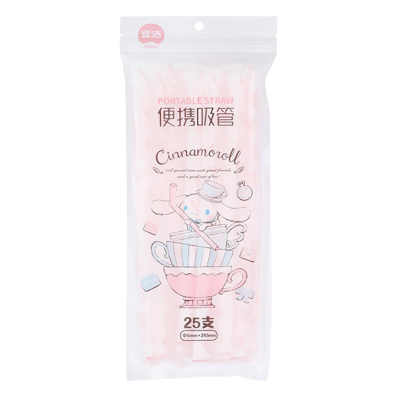 25Pcs Sanrio Cinnamoroll Disposable Pipette Cute Cartoon Portable Straw Flexible Good-looking Hygiene Girl&Child Holiday Gifts
25Pcs Sanrio Cinnamoroll Disposable Pipette Cute Cartoon Portable Straw Flexible Good-looking Hygiene Girl&Child Holiday Gifts