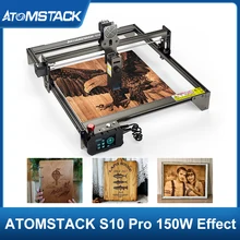 

ATOMSTACK S10 Pro 150W Effect CNC Desktop Laser Engraver Cutting Machine 410x400mm Engraving Area Fixed-Focus Ultra-thin Laser
