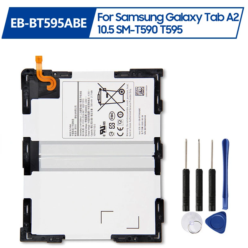 Replacement Battery EB-BT595ABE For Samsung Galaxy Tab A2 10.5 SM-T590 T595 7300mAh
Replacement Battery EB-BT595ABE For Samsung Galaxy Tab A2 10.5 SM-T590 T595 7300mAh