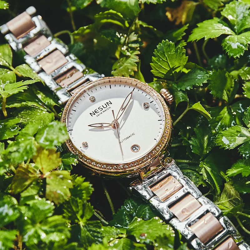 Женские часы Nesun, японские часы Miyota, автоматические наручные часы Rhinstone со шкалой 21 драгоценностей, механические Женские часы с сапфировым стеклом
Женские часы Nesun, японские часы Miyota, автоматические наручные часы Rhinstone со шкалой 21 драгоценностей, механические Женские часы с сапфировым стеклом