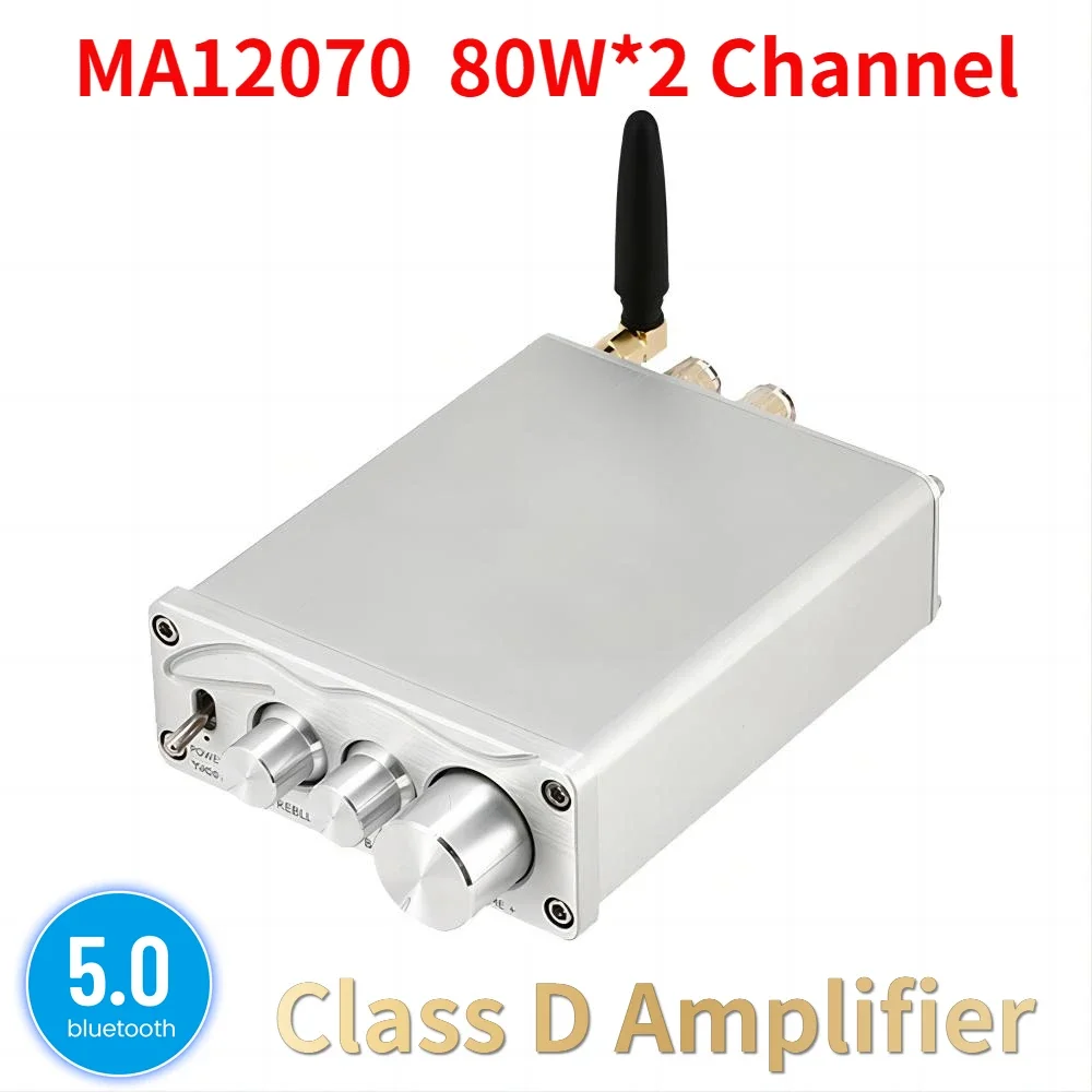 Усилитель звука Hi-Fi MA12070 80 Вт * 2, стерео аудио усилитель мощности, Bluetooth 5,0 для динамика, для домашнего кинотеатра, усилитель для караоке
Усилитель звука Hi-Fi MA12070 80 Вт * 2, стерео аудио усилитель мощности, Bluetooth 5,0 для динамика, для домашнего кинотеатра, усилитель для караоке