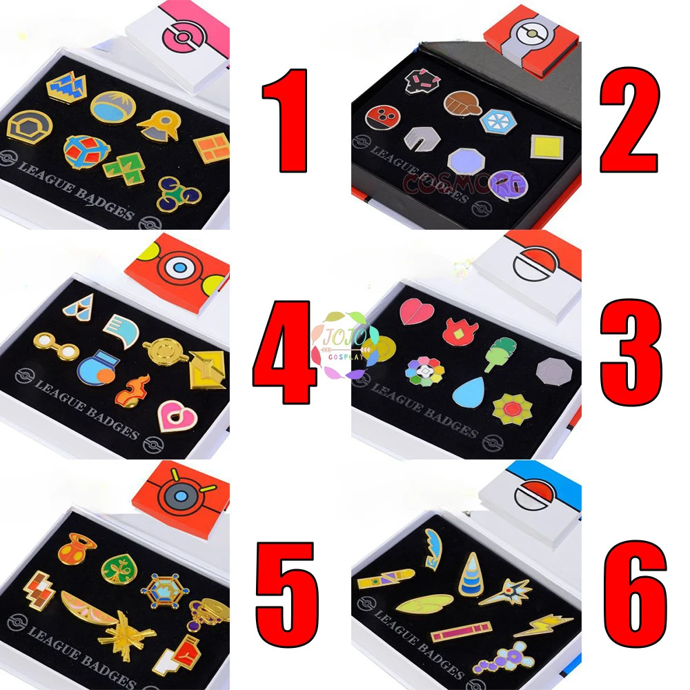 Poke Gym Badges Kanto Johto Hoenn Sinnoh Unova Kalos League Region Pins Brooches Orange Islands Box Collection Pocket Monster
Poke Gym Badges Kanto Johto Hoenn Sinnoh Unova Kalos League Region Pins Brooches Orange Islands Box Collection Pocket Monster
