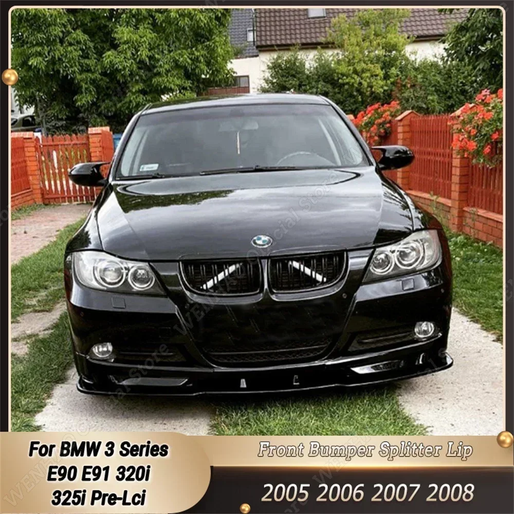 Front Bumper Splitter Lip Diffuser Guard Body Kits Tunning For BMW 3 Series E90 E91 320i 325i 2005-2008 Pre-LCI ABS Gloss Black
Front Bumper Splitter Lip Diffuser Guard Body Kits Tunning For BMW 3 Series E90 E91 320i 325i 2005-2008 Pre-LCI ABS Gloss Black