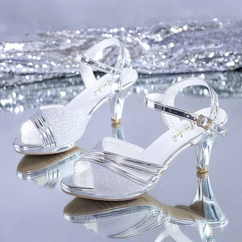 Peep Toe High Heeled Women Sandals Fashion Ladies Summer Shoes Brand Spike Heels 6cm Gold Silver 2024 New
Peep Toe High Heeled Women Sandals Fashion Ladies Summer Shoes Brand Spike Heels 6cm Gold Silver 2024 New