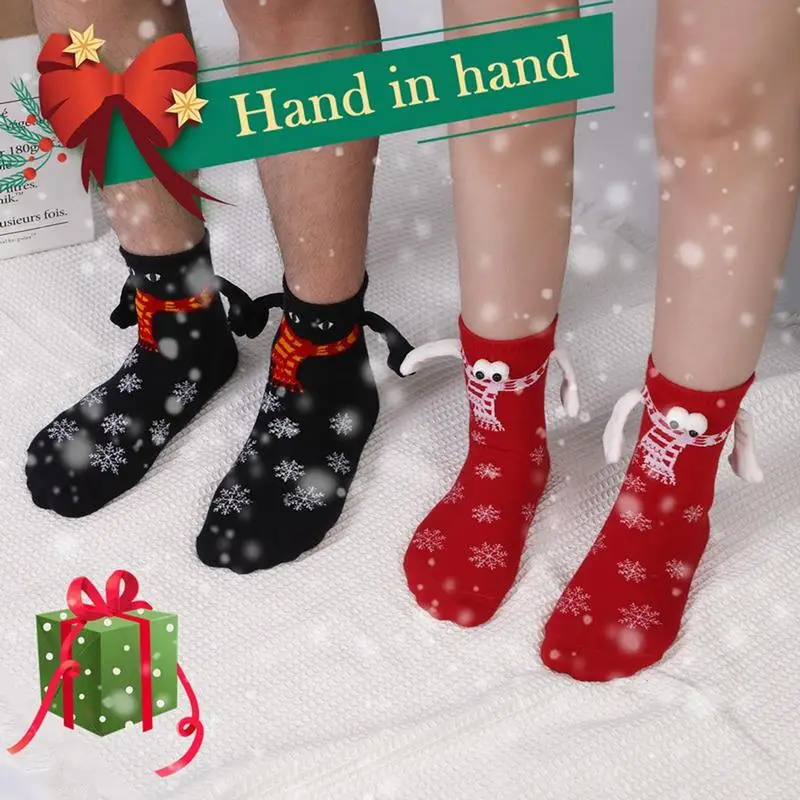 Christmas Magnetic Suction Hand In Hand Socks Unisex Holding Hands Long Socks Girls Harajuku Cute Couple Funny Christmas Gift
Christmas Magnetic Suction Hand In Hand Socks Unisex Holding Hands Long Socks Girls Harajuku Cute Couple Funny Christmas Gift