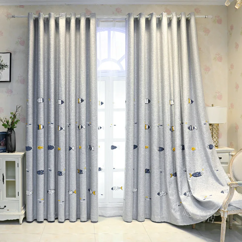 Curtains for Living Dining Room Bedroom Through Curtain Cloth Children's Room Blackout Cloth Cute Boy Thickened Bay Window-xj
Curtains for Living Dining Room Bedroom Through Curtain Cloth Children's Room Blackout Cloth Cute Boy Thickened Bay Window-xj