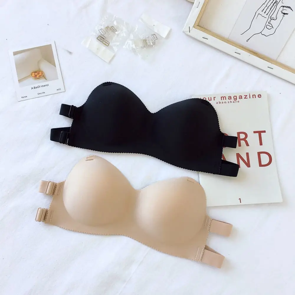 Women Sexy Silicone Bra Breathable Push up Bra Seamless Wire Free Strapless Bras Solid Sexy Lingerie Wedding Cozy Invisible Bras
Women Sexy Silicone Bra Breathable Push up Bra Seamless Wire Free Strapless Bras Solid Sexy Lingerie Wedding Cozy Invisible Bras