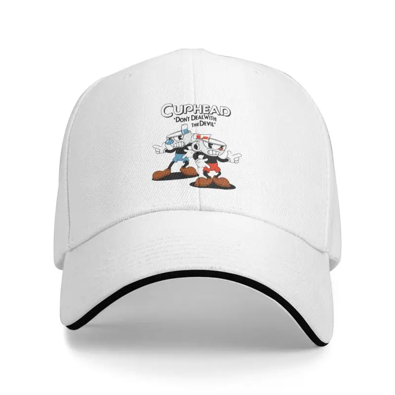 Модная бейсбольная кепка Cuphead и Mugman для мужчин и женщин, регулируемая Весенняя Кепка для папы с персонажами мультфильмов для взрослых
Модная бейсбольная кепка Cuphead и Mugman для мужчин и женщин, регулируемая Весенняя Кепка для папы с персонажами мультфильмов для взрослых