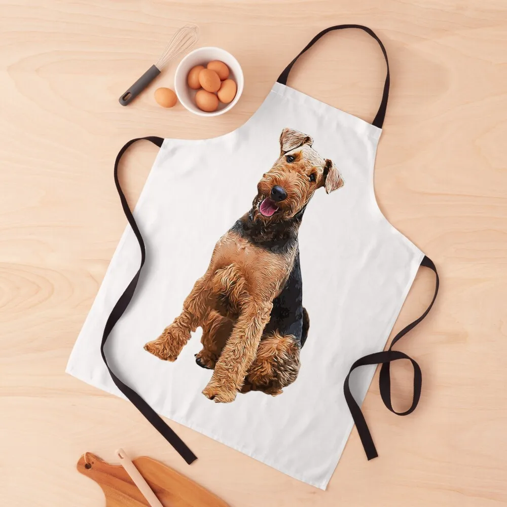 

Airedale Terrier Stunning Dog Breed Apron Kitchen Apron Barista Apron