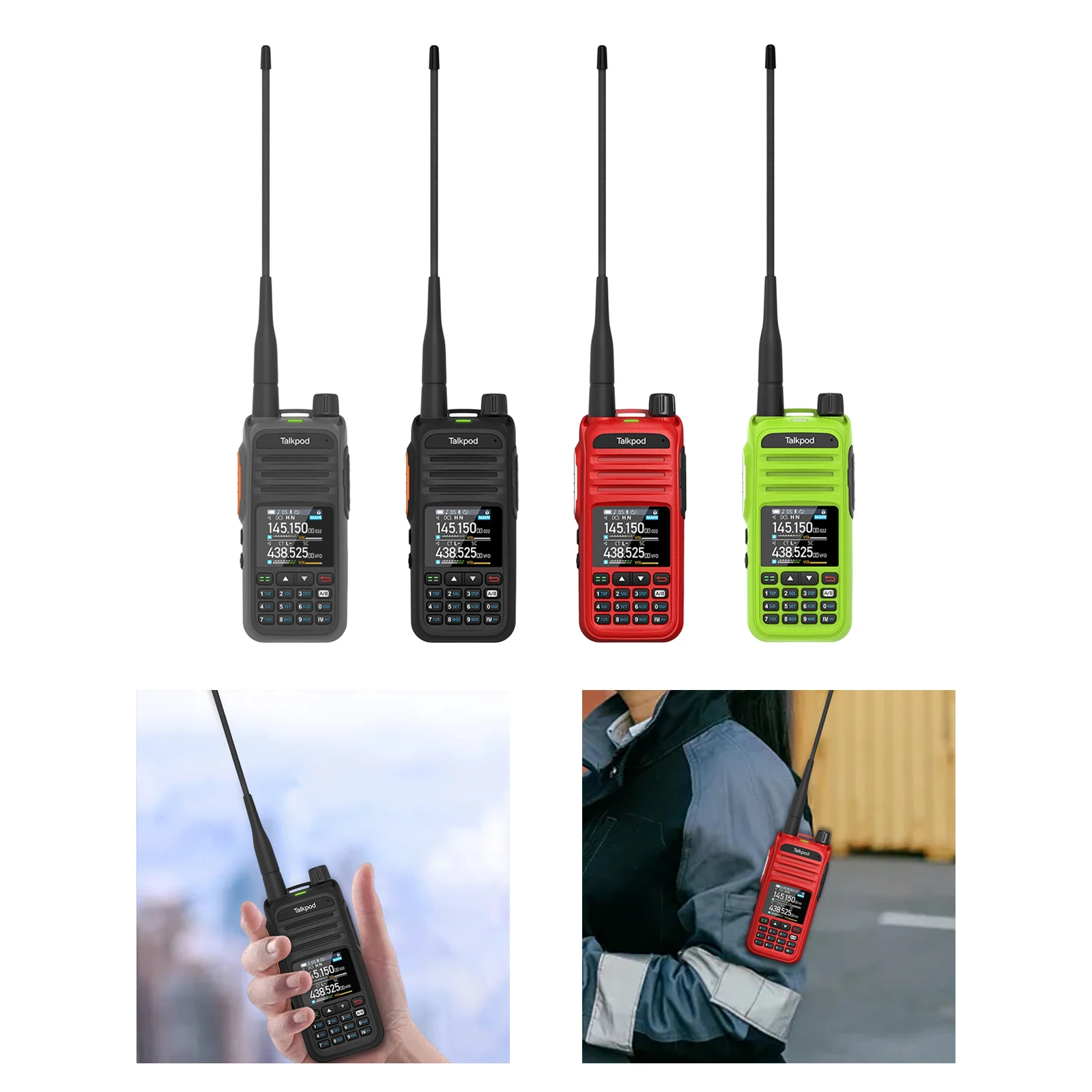 A36plus Walkie Talkie Portable Radio Am Fm Two Way Radio Handheld UHF/VHF/AM/FM Multi-Function with Color Display Ham Radio
A36plus Walkie Talkie Portable Radio Am Fm Two Way Radio Handheld UHF/VHF/AM/FM Multi-Function with Color Display Ham Radio