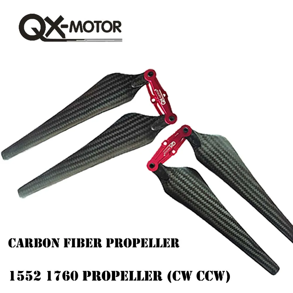 QX-MOTOR складной пропеллер 1552 1760 CW CCW Для мультикоптера с низким уровнем шума
QX-MOTOR складной пропеллер 1552 1760 CW CCW Для мультикоптера с низким уровнем шума