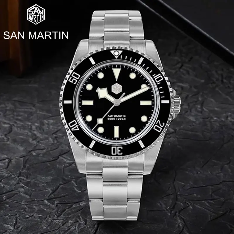 San Martin Classic Luxury Diver Watch for Men Water Ghost YN55 Automatic Mechanical Wrist watch Sapphire 20Bar Waterproof BGW-9
San Martin Classic Luxury Diver Watch for Men Water Ghost YN55 Automatic Mechanical Wrist watch Sapphire 20Bar Waterproof BGW-9