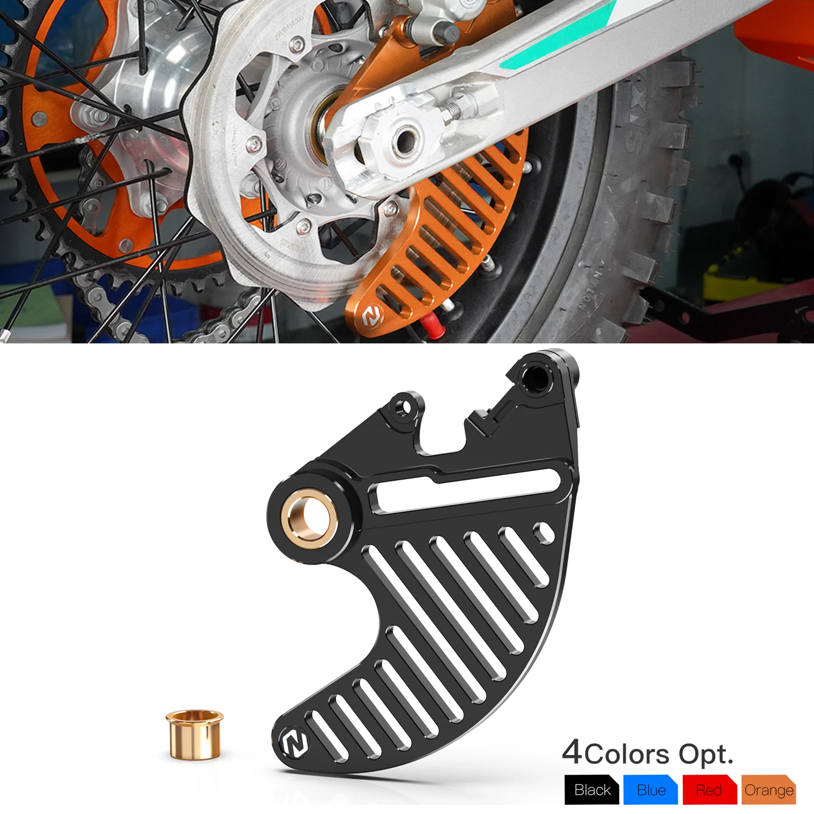 

For KTM EXC300 EXC EXCF SX SXF XC XCF XCW XCFW TPI Six Days 125 250 300 350 400 450 500 530 2004-2024 2023 Rear Brake Disc Guard