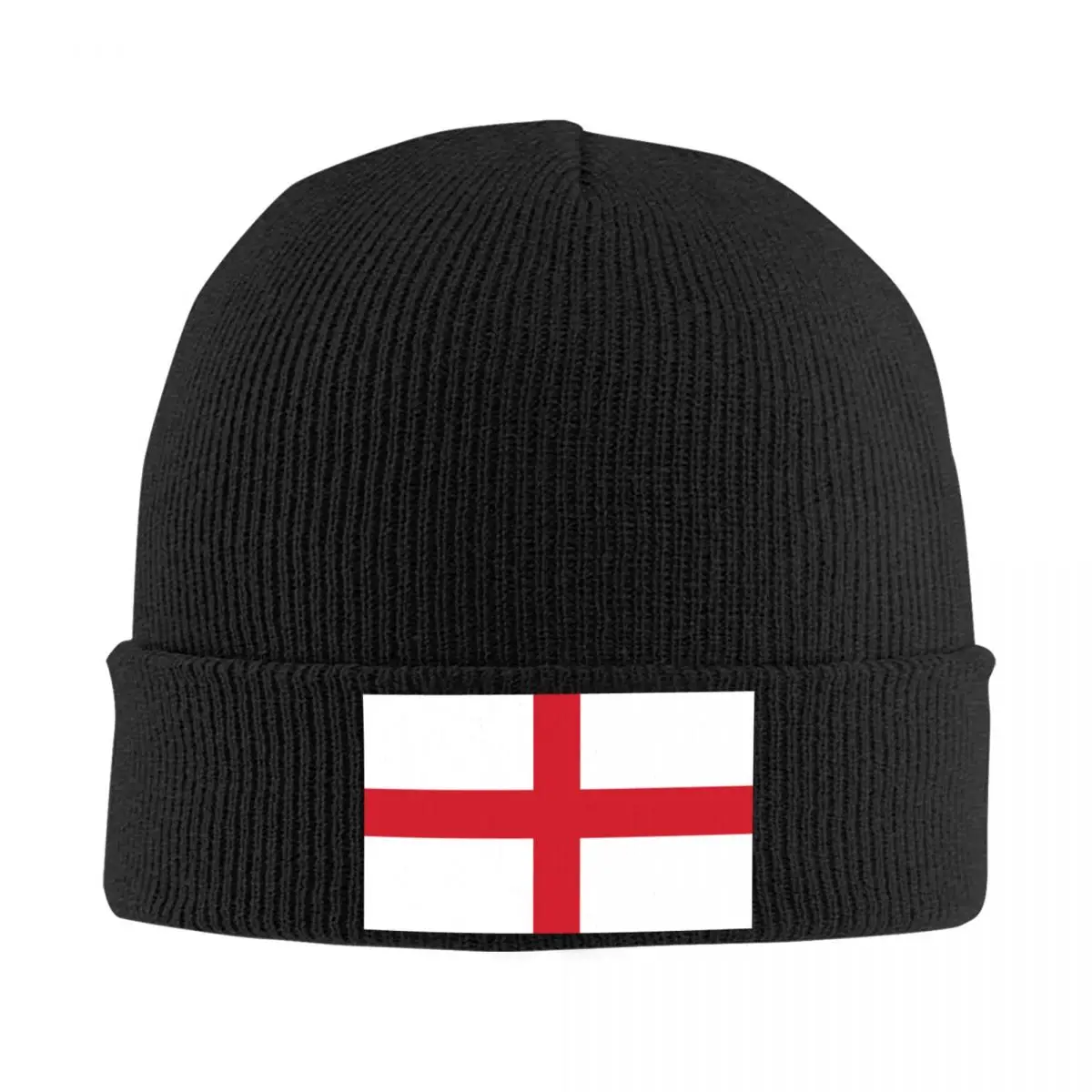 

Flag Of England Knitted Hat for Women Men Beanie Autumn Winter Hats Crochet Melon Cap