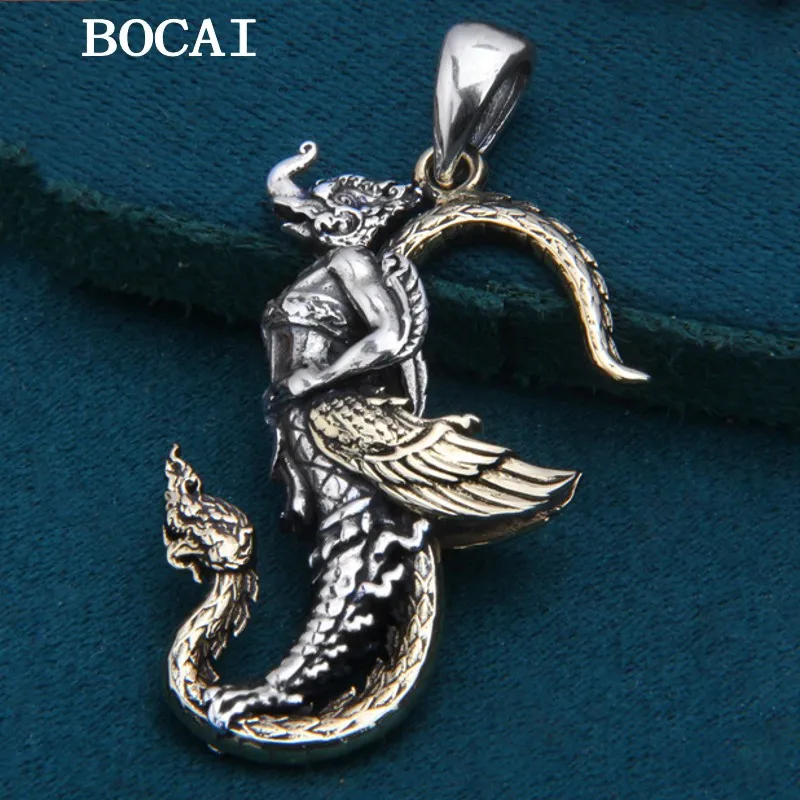BOCAI NEW S925 Sterling Silver Retro Personalized Punk Tibetan Elephant God Pendant Gift for Men and Women Free Shipping
BOCAI NEW S925 Sterling Silver Retro Personalized Punk Tibetan Elephant God Pendant Gift for Men and Women Free Shipping
