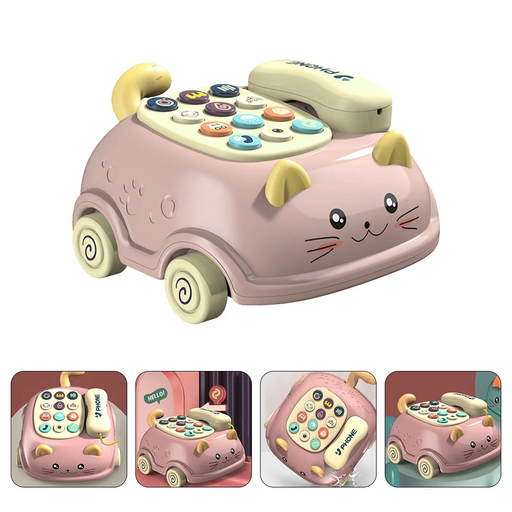 

Simulated Telephone Early Education Toy Kids Voice Earth Tones Educational Playthings Electronic Component Calling