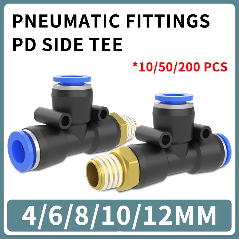 

Pneumatic connector 4mm-12mm Hose OD 1/8" 1/4" 3/8" 1/2" Male Thread Pneumatic Tube Elbow Connector Tube Air Push In Fitting