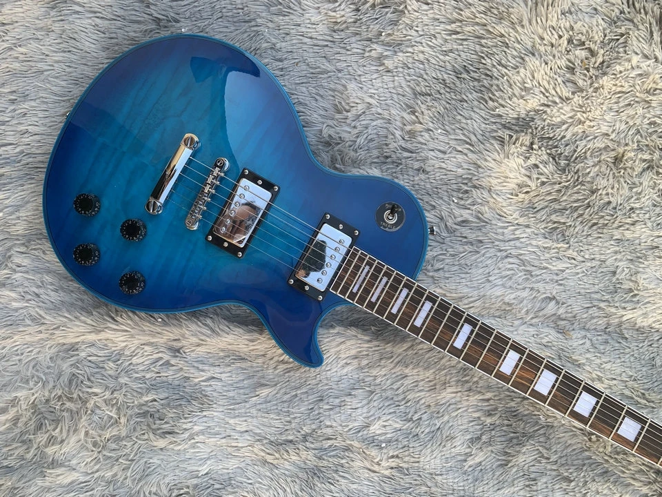 In stock Classic custom shop blue color LP electric guitar,Mahogany solid body with quilted maple topguitarra,Free shipping
In stock Classic custom shop blue color LP electric guitar,Mahogany solid body with quilted maple topguitarra,Free shipping