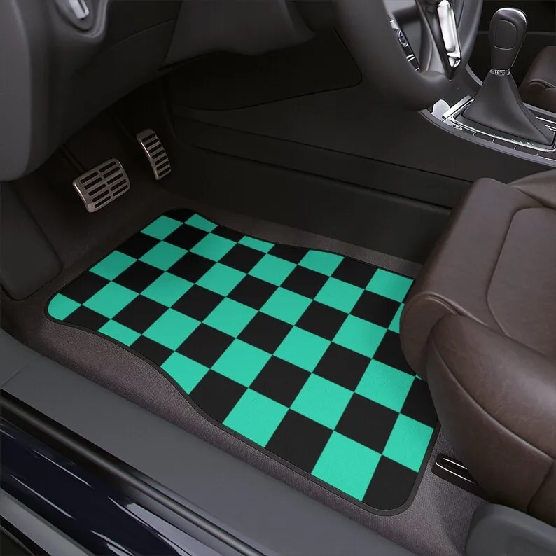 Aqua Checker Car Floor mat, 1pc
Aqua Checker Car Floor mat, 1pc