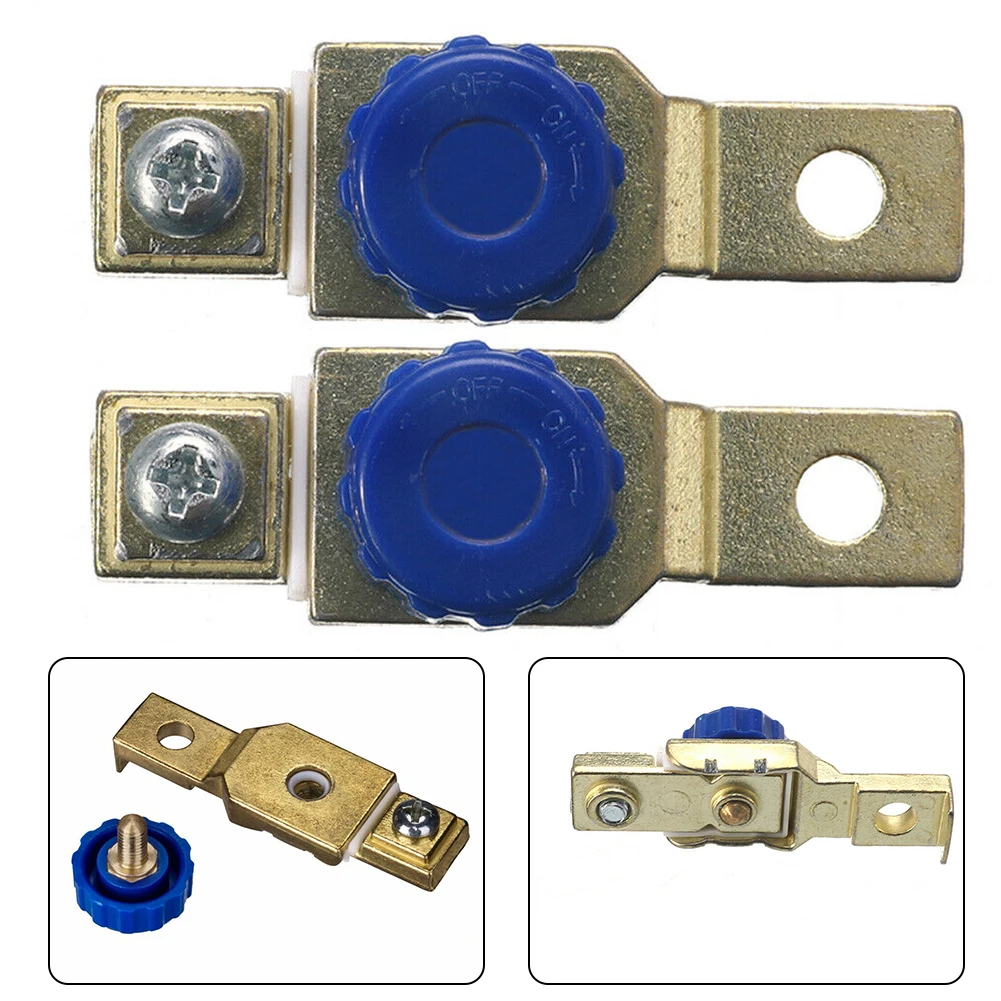 

2X Car Motorcycle Battery Terminal Link Quick Cut-off Switch Rotary Disconnect Isolator Car Truck Parts Battery Cut-off Switch