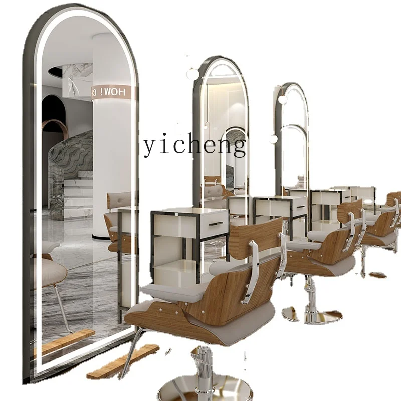 Zk Hairdressing Mirror Barber Shop Special Aluminum Alloy Mirror Hair Salon Hair Cutting Single Double-Sided Floor Mirror
Zk Hairdressing Mirror Barber Shop Special Aluminum Alloy Mirror Hair Salon Hair Cutting Single Double-Sided Floor Mirror