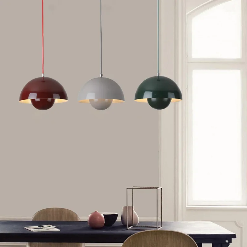 

Скандинавский полукруглый подвесной светильник, светодиодная лампа в скандинавском стиле для ресторана, потолочная лампа для помещений, гостиной, бара, Дания
