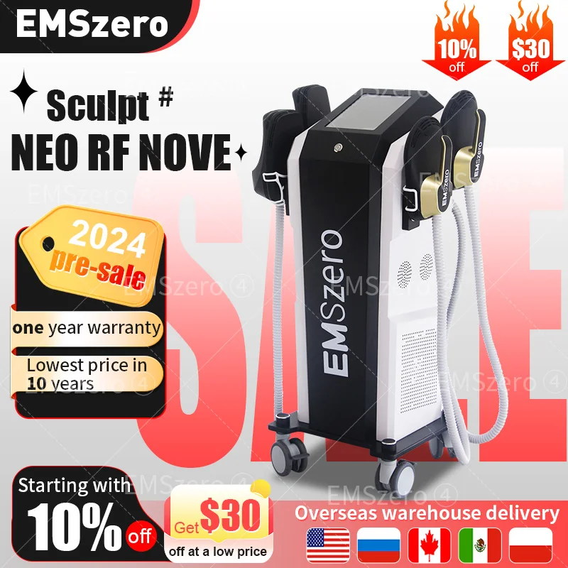 

2024 Emszero Nova EMS 6500W 200Hz Neo Hi-emt Muscle Sculpt Machine With 4 Handles And Pelvic Stimulation Pad Optional