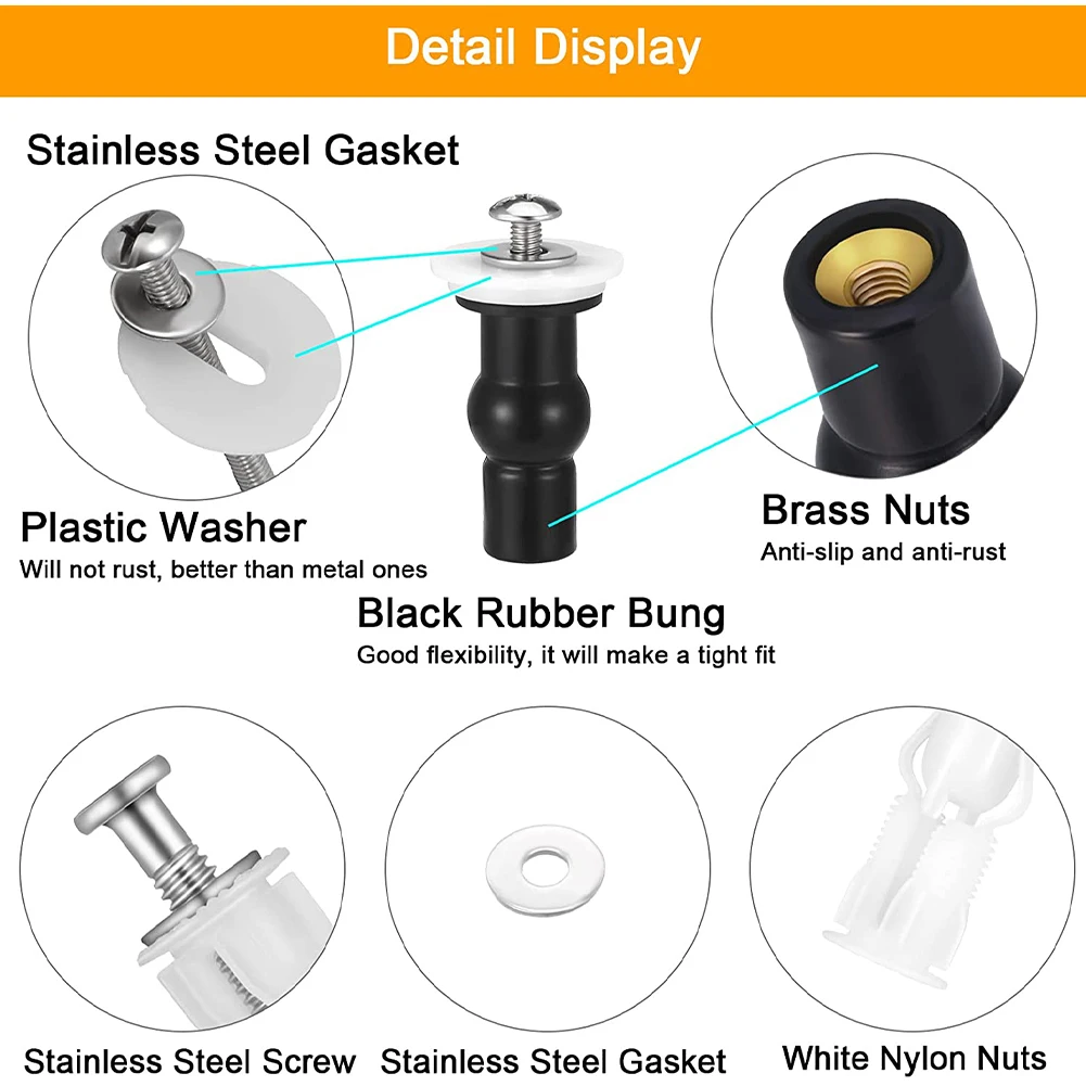 ~4pcs Top Fix Toilet Seat 1Screws Nut Cover 1Lid Pan Fixing 1WC Blind Hole Fitting Kits Universal Bathroom Accessories
~4pcs Top Fix Toilet Seat 1Screws Nut Cover 1Lid Pan Fixing 1WC Blind Hole Fitting Kits Universal Bathroom Accessories
