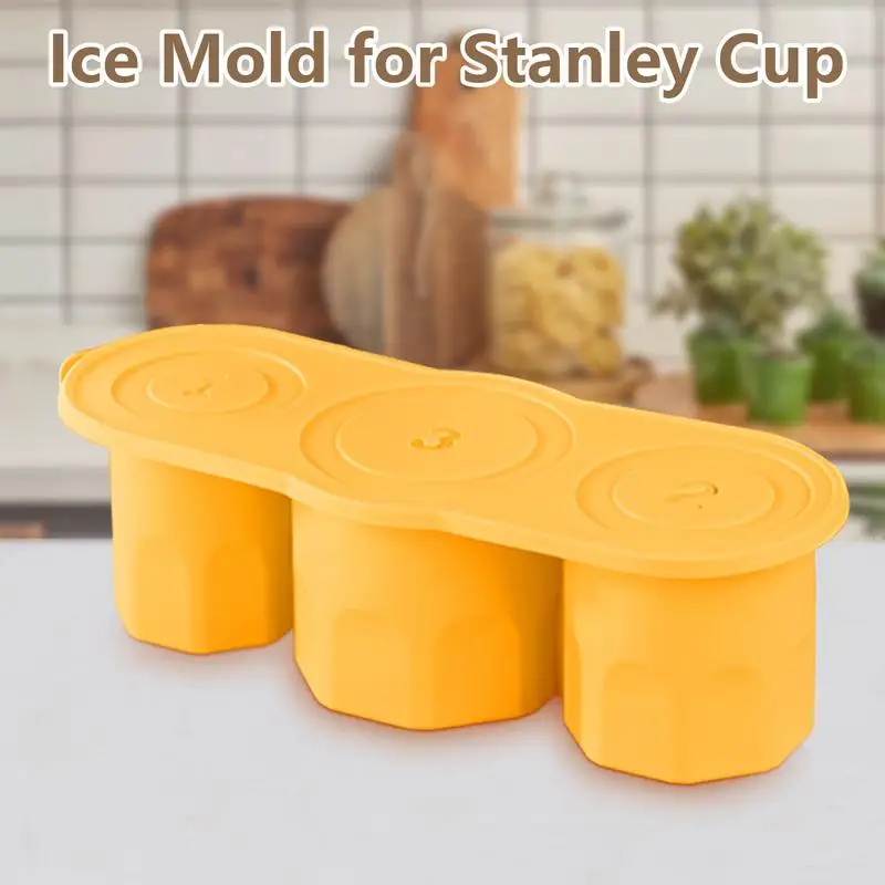 Silicone Ice Cube Tray Hollow Cylinder Ice Cube Trays With Lid Large-Capacity 3-Cavity Easy Release Mold For Cocktails Juice Ice
Silicone Ice Cube Tray Hollow Cylinder Ice Cube Trays With Lid Large-Capacity 3-Cavity Easy Release Mold For Cocktails Juice Ice