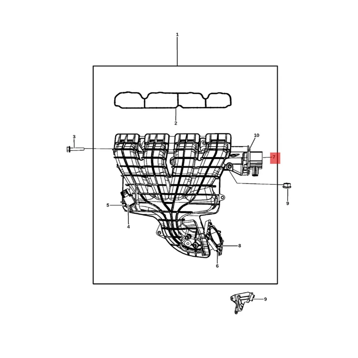 Car Intake Manifold Runner Control Valve 04884549AD for Dodge Jeep Compass Patriot 2007-2013 Actuator Flow Control Valve
Car Intake Manifold Runner Control Valve 04884549AD for Dodge Jeep Compass Patriot 2007-2013 Actuator Flow Control Valve