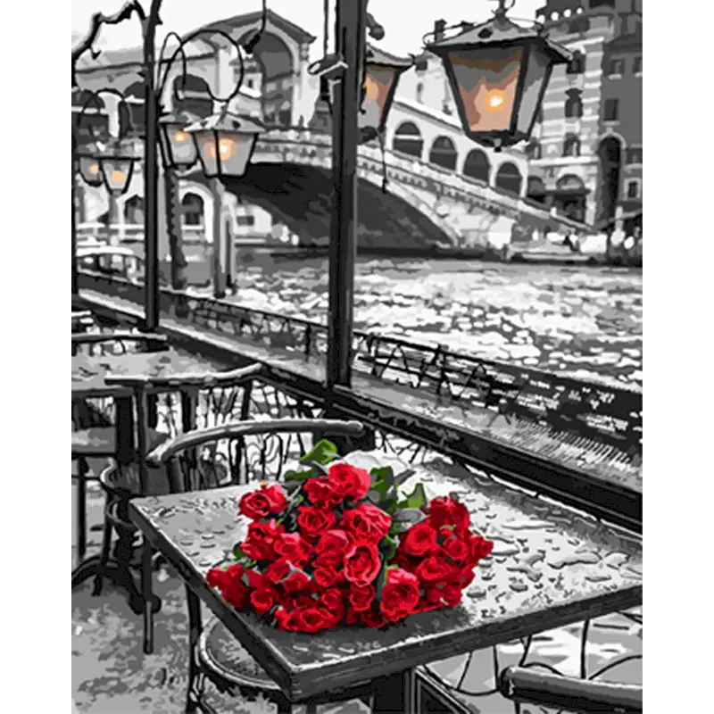 RUOPOTY DIY Painting By Numbers Rose Flowers Picture Colouring HandPainted Zero Basis Oil Paints Unique Art Home Decor Kits 
RUOPOTY DIY Painting By Numbers Rose Flowers Picture Colouring HandPainted Zero Basis Oil Paints Unique Art Home Decor Kits