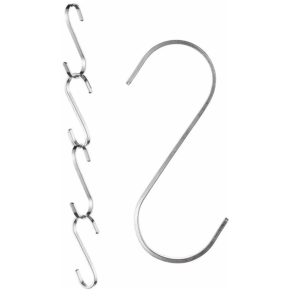 12 Pcs Anti-drop Hook Single Hook Without Bayonet S Hook Hook Flat Stainless Steel Hanger Kitchen Garden Hanging Utensil Home
12 Pcs Anti-drop Hook Single Hook Without Bayonet S Hook Hook Flat Stainless Steel Hanger Kitchen Garden Hanging Utensil Home