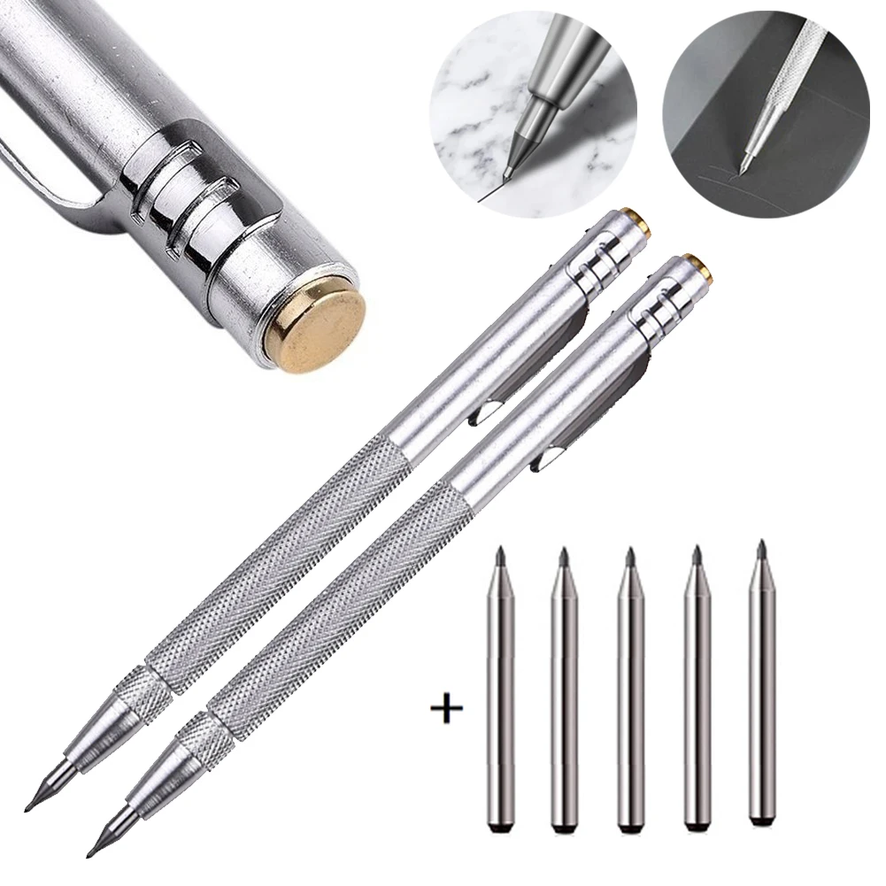 2pcs Scriber Engraving Pen With 10pcs Replacement Tungsten Carbide Tips Marking Tip For Glass Ceramic Hardened Steel Hand Tool
2pcs Scriber Engraving Pen With 10pcs Replacement Tungsten Carbide Tips Marking Tip For Glass Ceramic Hardened Steel Hand Tool