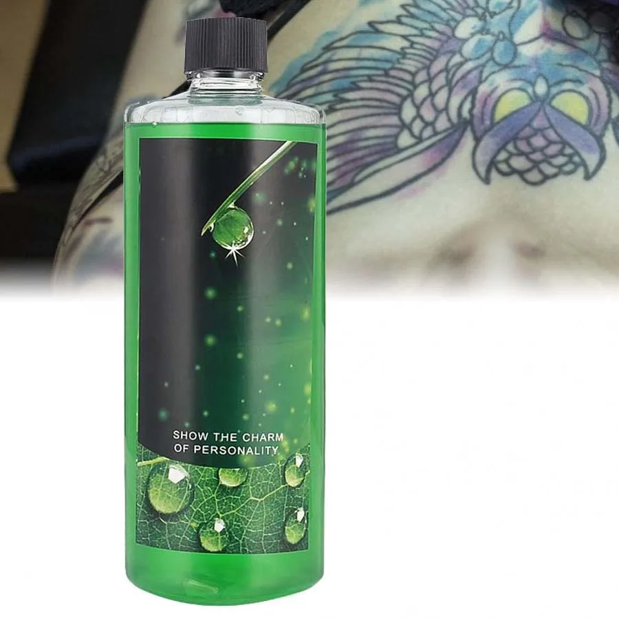 500ml Tattoo Cleaning Liquid Soap Quality Green Soap Tattoo Cleansing Soothing Solution Skin Clean Tattoo Tools Accessories 
500ml Tattoo Cleaning Liquid Soap Quality Green Soap Tattoo Cleansing Soothing Solution Skin Clean Tattoo Tools Accessories