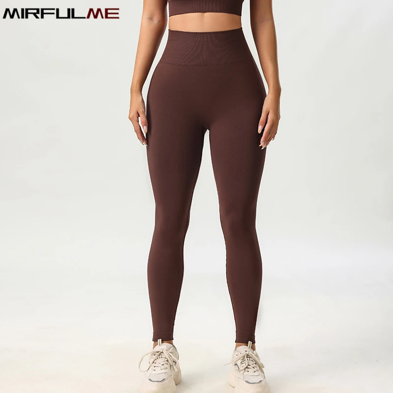 

Women Seamless Leggings Sport High Waist Yoga Pants Hip Lifting Running Trousers Elastic Workout Pant Gym Fitness Tights Female