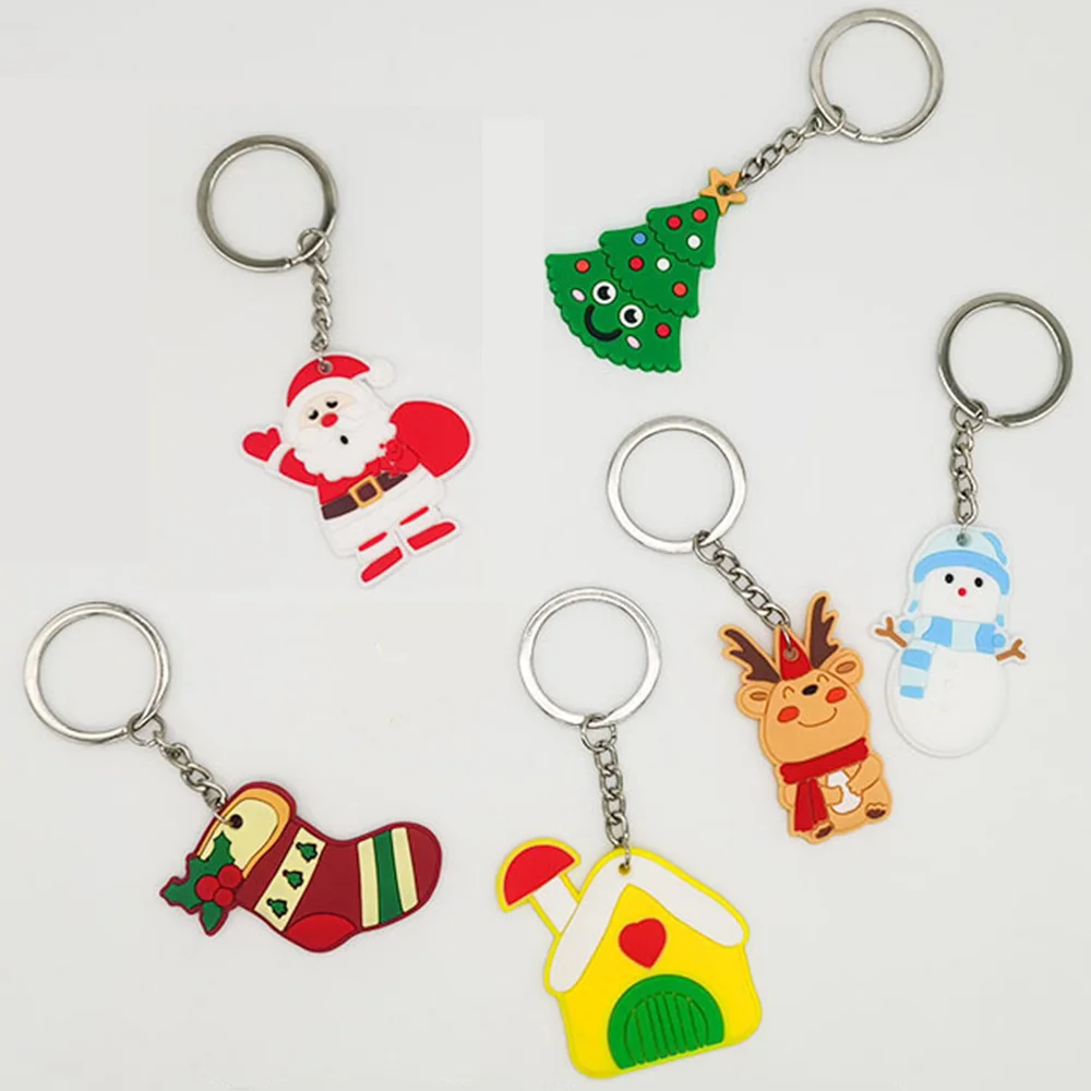 12 Pcs Christmas Keychain Santa Claus Christmas Tree Socks Snowman Deer Cartoon Keyring PVC Hanging Tag Pendant Supplies Gifts
12 Pcs Christmas Keychain Santa Claus Christmas Tree Socks Snowman Deer Cartoon Keyring PVC Hanging Tag Pendant Supplies Gifts