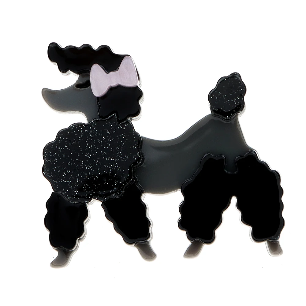 New Cartoon Acrylic Dog Brooches for Women Unisex Lovely Black Poodle Puppy Animal Pets Brooches Pins Gifts
New Cartoon Acrylic Dog Brooches for Women Unisex Lovely Black Poodle Puppy Animal Pets Brooches Pins Gifts