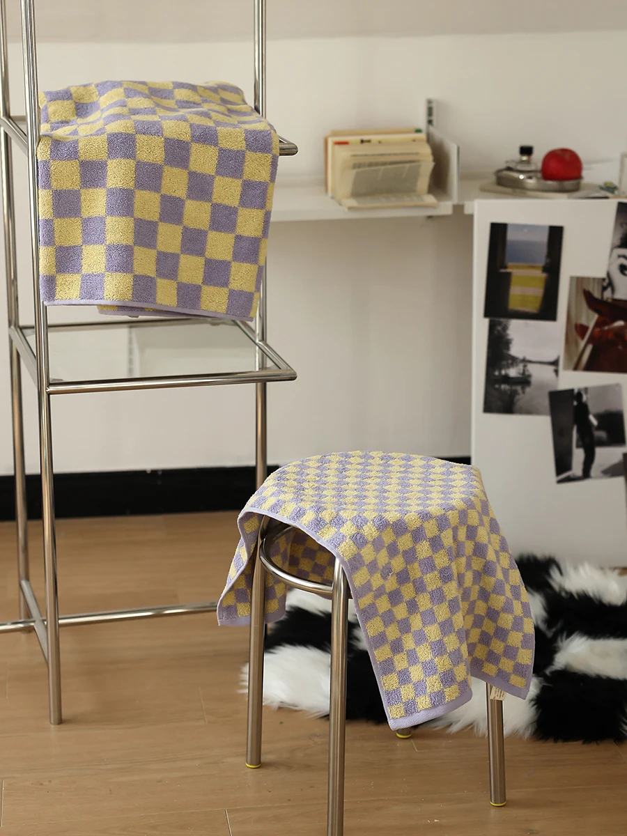Checkerboard Double Color Jacquard Cotton Towel Soft Absorbent Thickened Towel Bath Towel Cleansing Towel Bath Towel Towel
Checkerboard Double Color Jacquard Cotton Towel Soft Absorbent Thickened Towel Bath Towel Cleansing Towel Bath Towel Towel