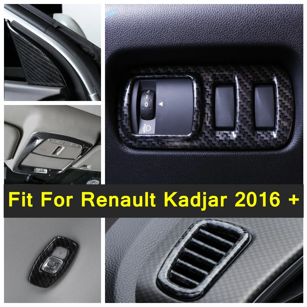 Carbon Fiber Look Interior Refit Kit Fit For Renault Kadjar 2016 - 2022 Roof Reading Lights Lamps / Pillar A Speaker Cover Trim
Carbon Fiber Look Interior Refit Kit Fit For Renault Kadjar 2016 - 2022 Roof Reading Lights Lamps / Pillar A Speaker Cover Trim