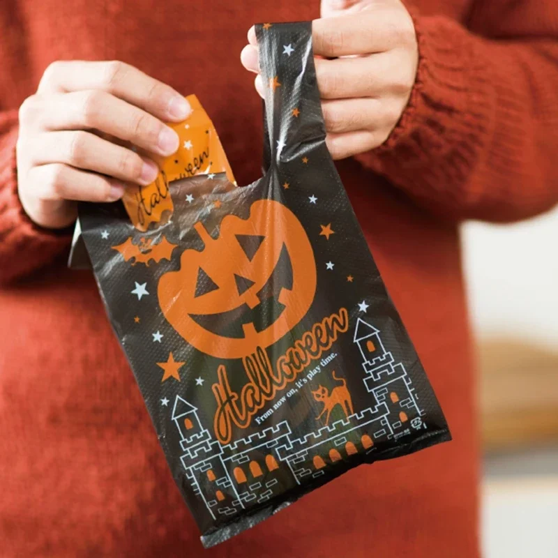 Happy Halloween Plastic Gift Candy Packaging Bag,Hand-held Plastic vest Packing Bag 20Pcs
Happy Halloween Plastic Gift Candy Packaging Bag,Hand-held Plastic vest Packing Bag 20Pcs